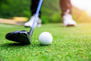 Golf course stock photo