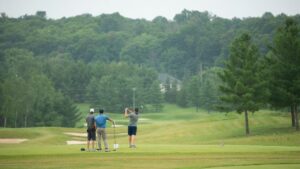 golfing